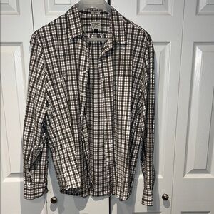 J. Crew Green, Yellow and White Plaid Shirt